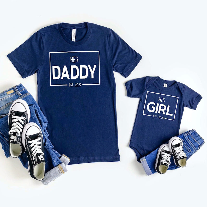 Custom Matching Daddy and Me Shirts, Fathers Day Shirt, Family Outfits, Gifts for New Dad