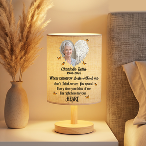 When You Miss Me Have No Fear Memorial Personalized Fabric Lamp