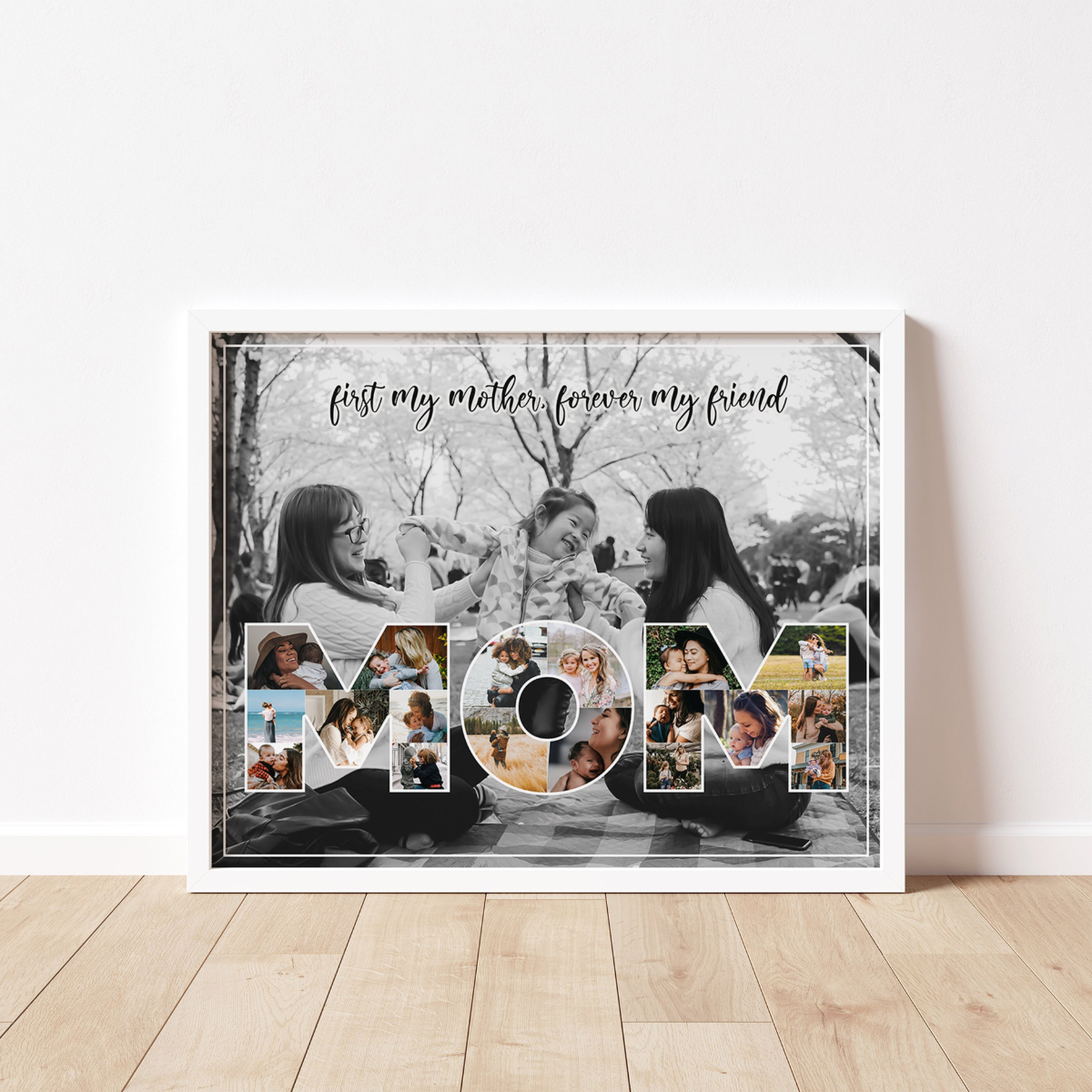 Mother's Day Gift for Mom, Personalized Gift for Mom, Mom Photo Collage Gift, Mom Gift from Daughter, Gift from Son