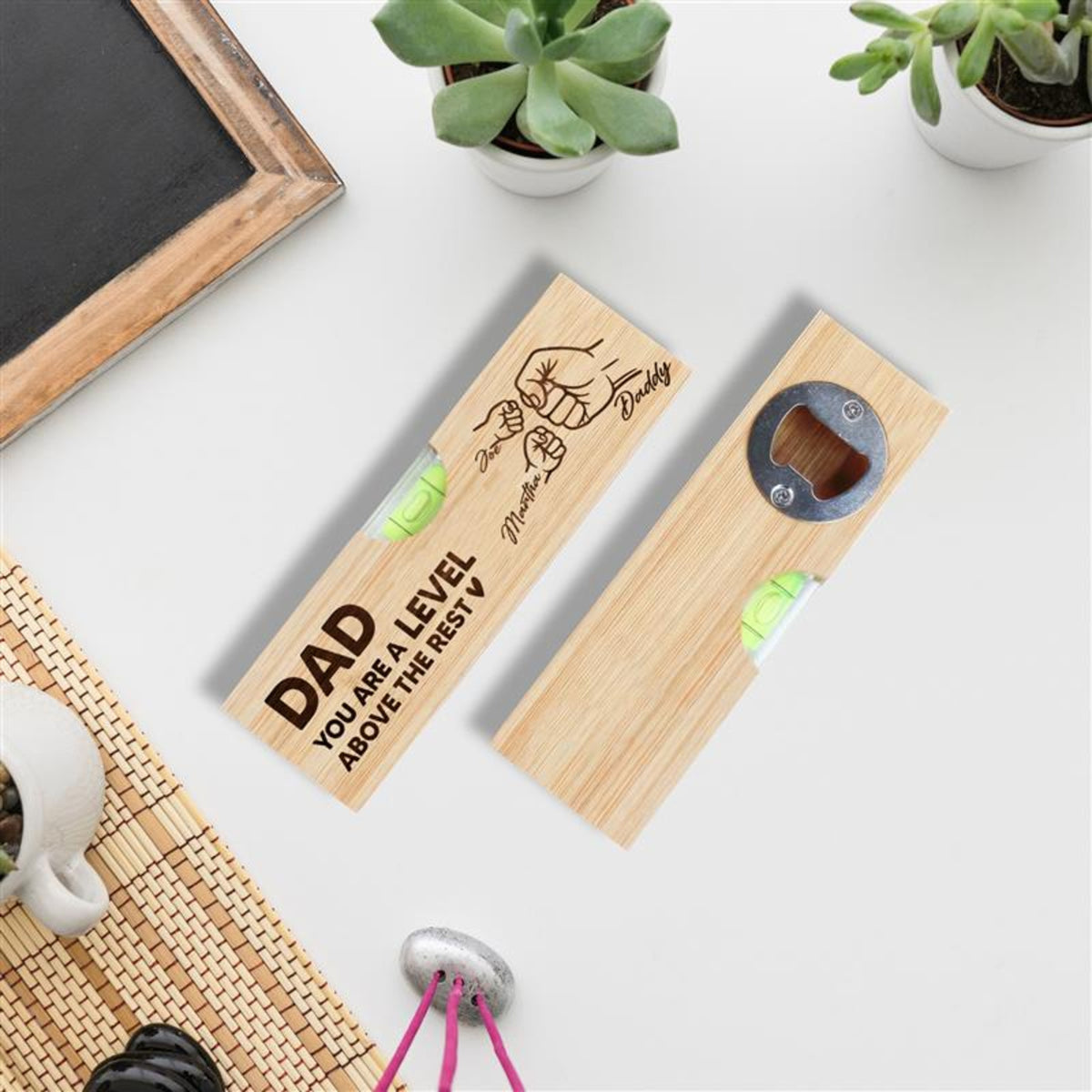 Dad You Are A Level Above The Rest - Personalized Bottle Opener - Gift For Dad, Papa, Father's Day Gift