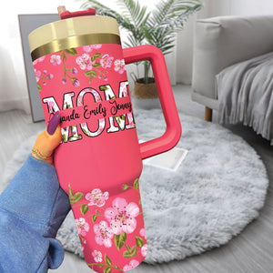 Floral Mom With Kids Name - Personalized Tumbler - Gift For Mother 5_c69520af-4a2f-43de-952a-bb2815ea5599.jpg?v=1713941630