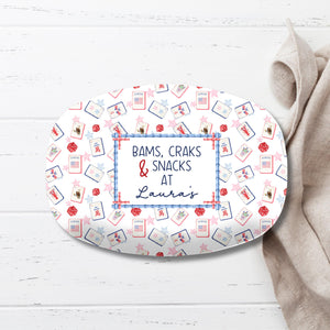 Mahjong Personalized Platter, Game Night, Mahjong Gifts, Mahj Girls Party Decor, Mahjong Dessert Plate