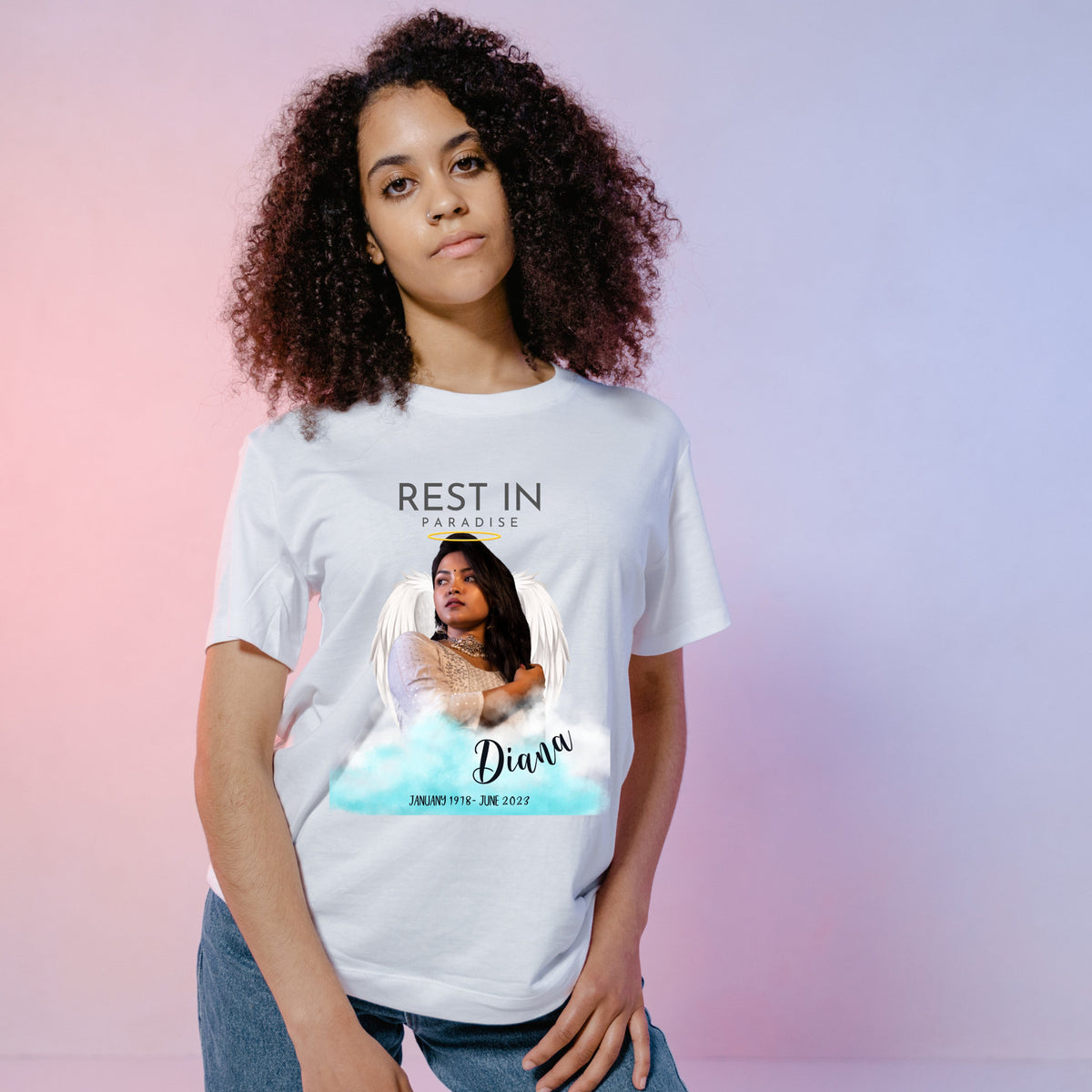 Rest In Paradise - Personalized Shirt - Memorial Gift, In Loving Memory Shirt