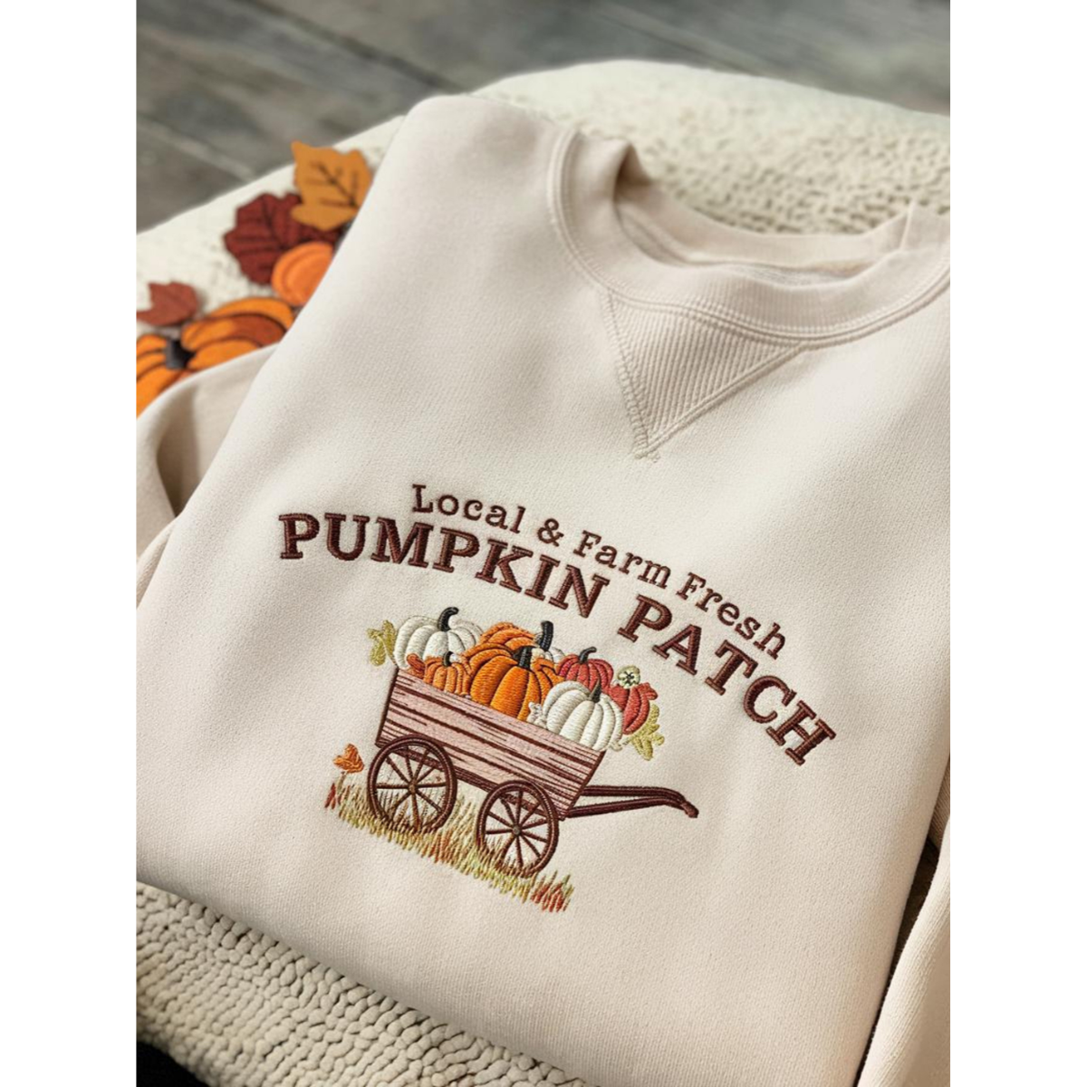 Pumpkin Patch Sweatshirt, Fall Sweatshirt, Pumpkin Crewneck, Halloween Gift, Cozy Fall Aesthetic