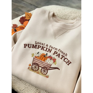 Pumpkin Patch Sweatshirt, Fall Sweatshirt, Pumpkin Crewneck, Halloween Gift, Cozy Fall Aesthetic