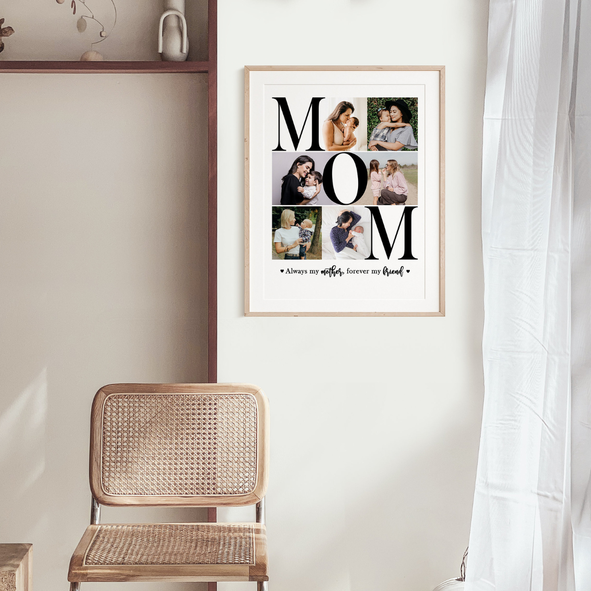 Mom Photo Collage - Personalized Canvas - Gift For Mom, Mother's Day Gift