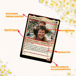Custom MTG Style Cards, Personalized Father's Day Magic Card, New Dad, Husband, Birthday Gift