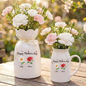 Grandkids - Personalized Custom Ribbon Tie Flower Vase 5_79334faa-4a58-4559-885d-f880756cc7f4.jpg?v=1776409779