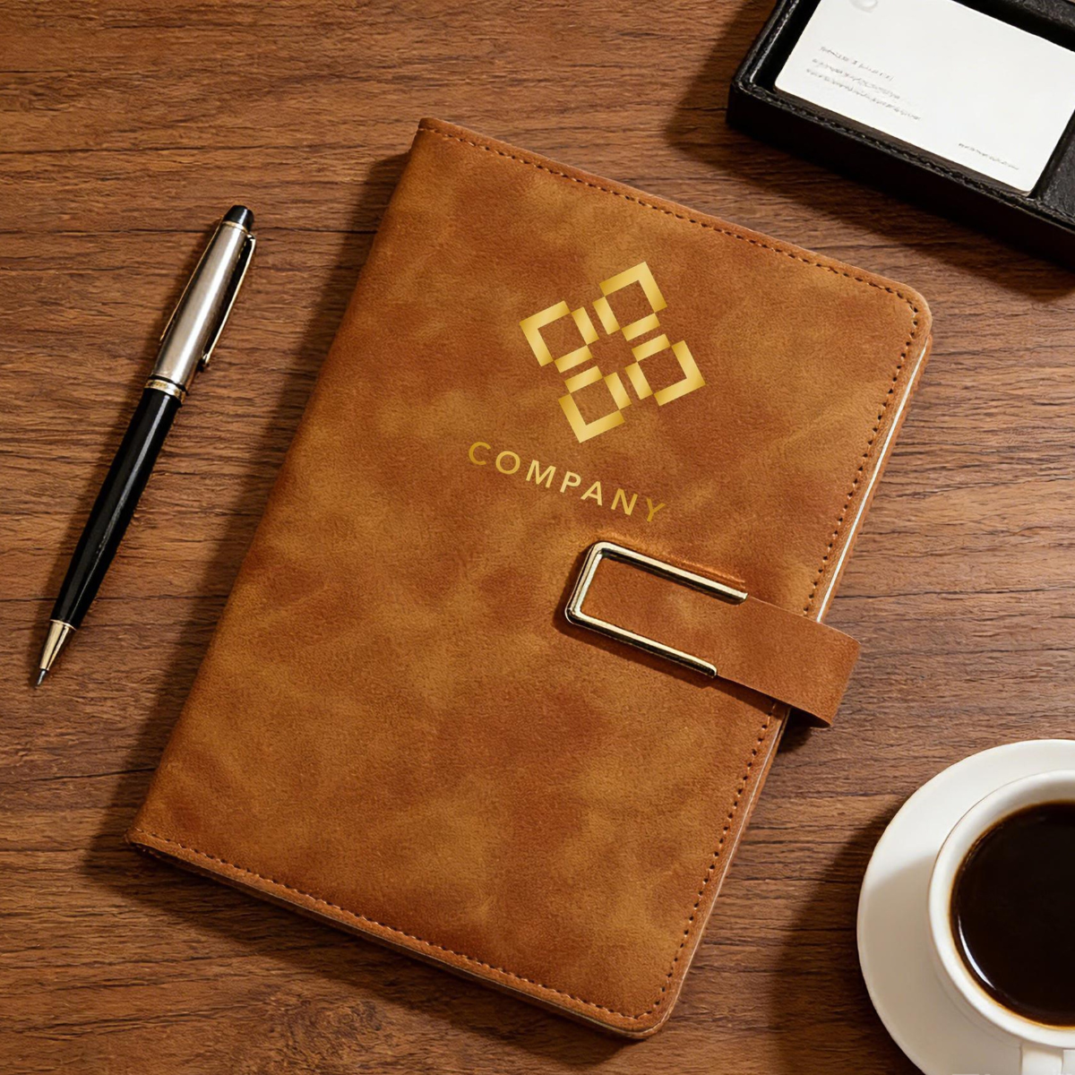 Custom Leather Journal for Business, Business Gifts, Corporate Gifts for Clients, Corporate Gifts with Logo, Personalized Notebook