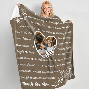 Blessed To have A Mom Like You - Personalized Blanket - Gift For Mom, Mother's Day, Birthday Gift