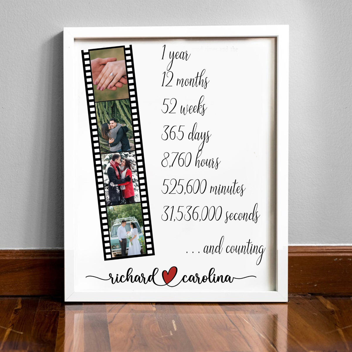 1 Year Anniversary Gift, One Year Anniversary, 1 Year Wedding Anniversary Gifts, First Anniversary, Boyfriend Gift, Anniversary Gift