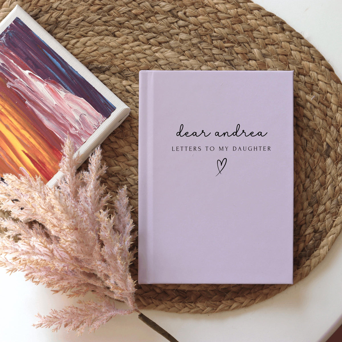 Letters To My Daughter journal, Personalized Name Memory Book, Custom Dear Daughter Name Journal, Baby Girl Shower Memory Book