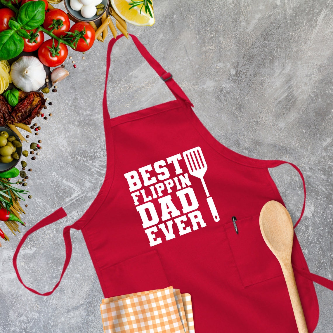 Best Flippin Dad Ever Apron, Dad Apron, Best Dad Ever, Funny Dad Apron, Fathers Day Apron, Apron For Dad, Dad Birthday Gift,Fathers Day Gift