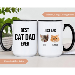 Personalized Cat Dad Mug, Gift For Cat Dad, Cat Dad Cup, Best Cat Dad Every Coffee Mug