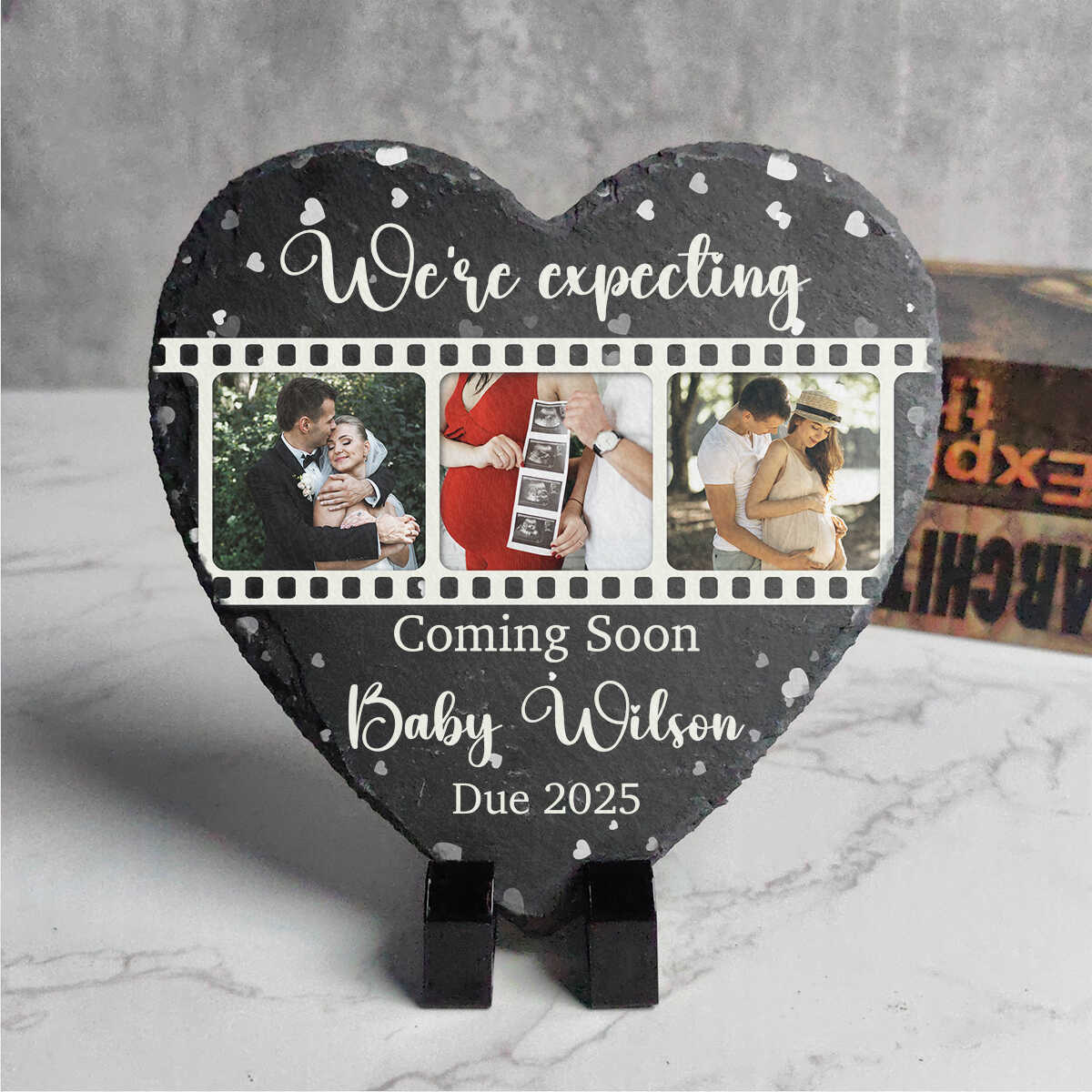 We're Expecting For A Baby - Personalized Garden Stone - Gift For New Mom, Mother's Day Gift