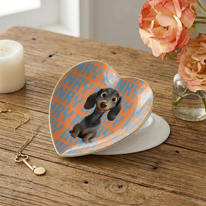 Dog Lover Stylized - Personalized Jewelry Dish