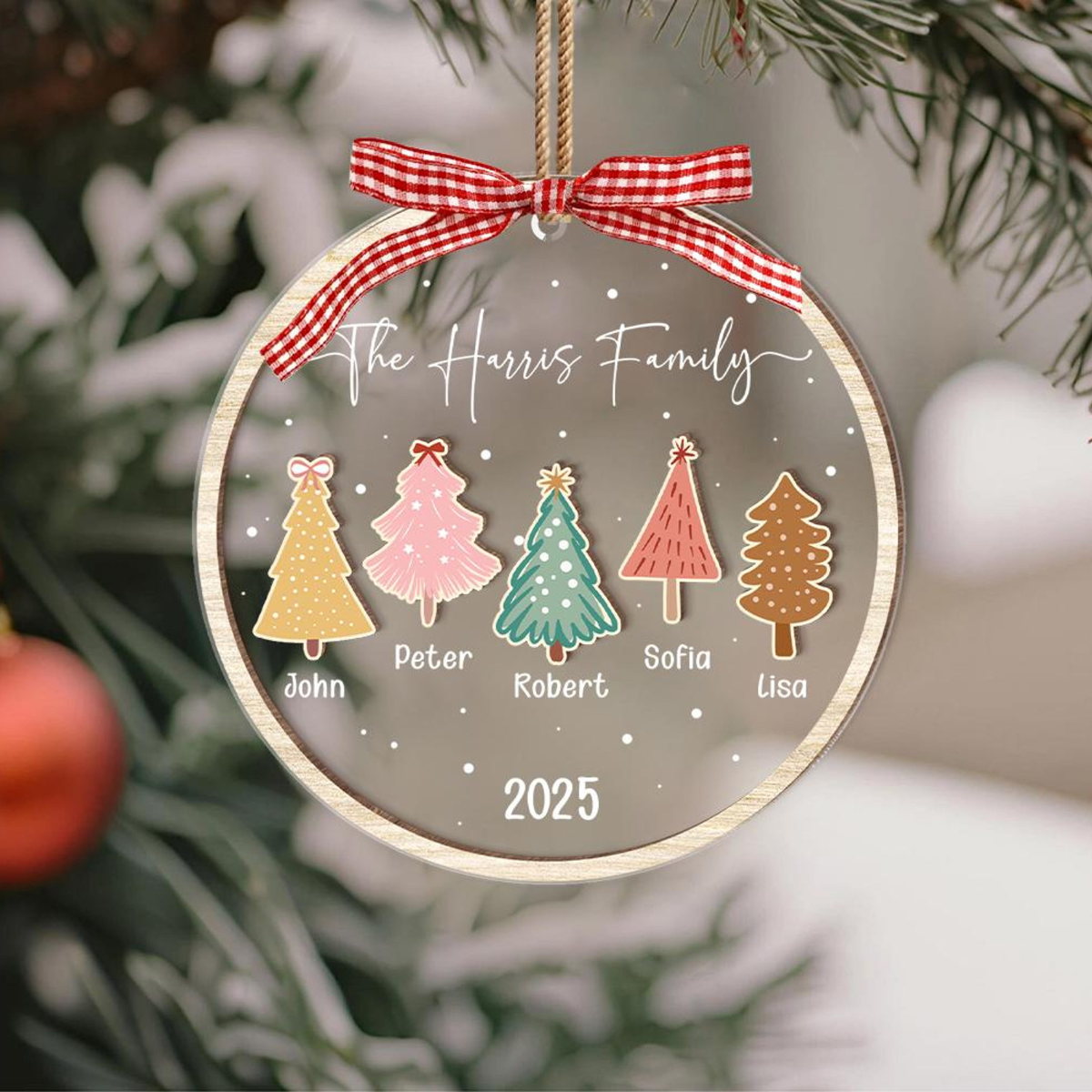 Family Christmas Ornament, Family Ornament, Christmas Ornaments, Personalized Christmas Ornament, Family Name Ornament, Family Keepsake 2025