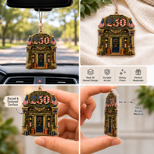 Forever Free And United - Real 3D Raised Ornament