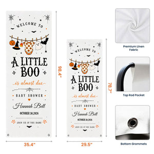 Welcome To A Little Boo - Personalized Welcome Sign For Baby's Party
