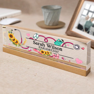 Custom Nurse Name Plate For Desk, Office Name Sign For RN, Medical Nurse Office Gift, Nursing School Graduation Gifts