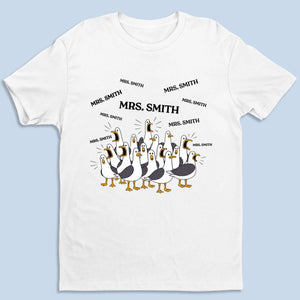 Certified Chaos Coordinator - Personalized T Shirt - Gift For Teacher, Back To School Gift