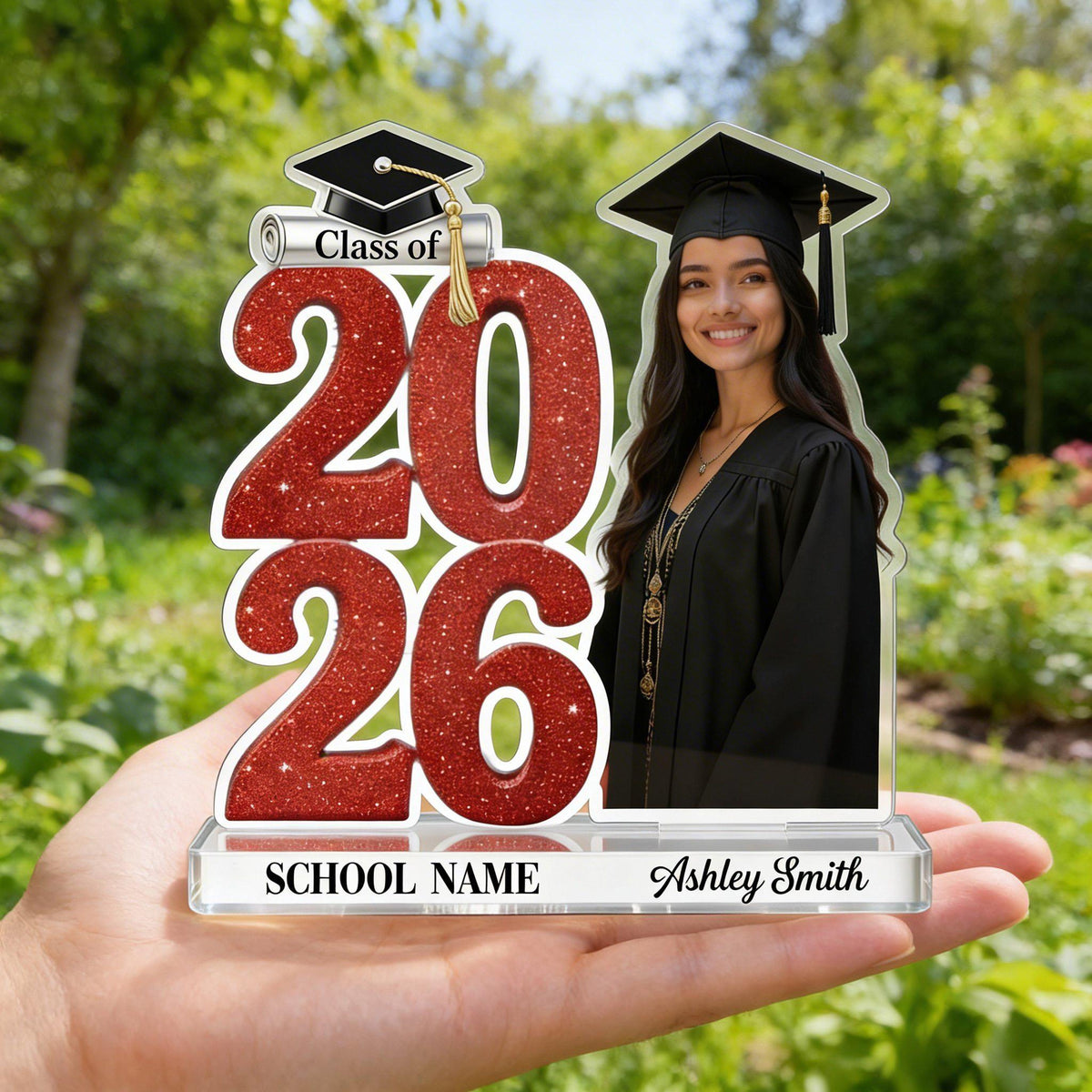 Custom Photo Graduation Acrylic Plaque, Class of 2026 Photo Gift Personalized Grad Keepsake