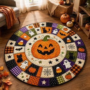 Halloween Pumpkin 3D Illusion Rug, 3D Halloween Vortex Rug