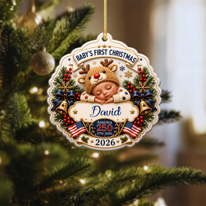 Our Newest Little Patriot Ornament - Real 3D Raised Ornament