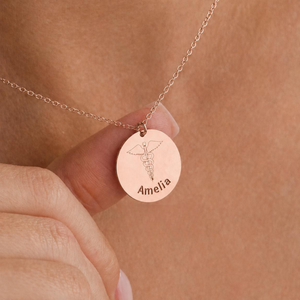 Personalized Nurse Necklace, RN Gift, Medical Symbol Necklace, Custom Name Necklace for Nurse, Graduation Gift