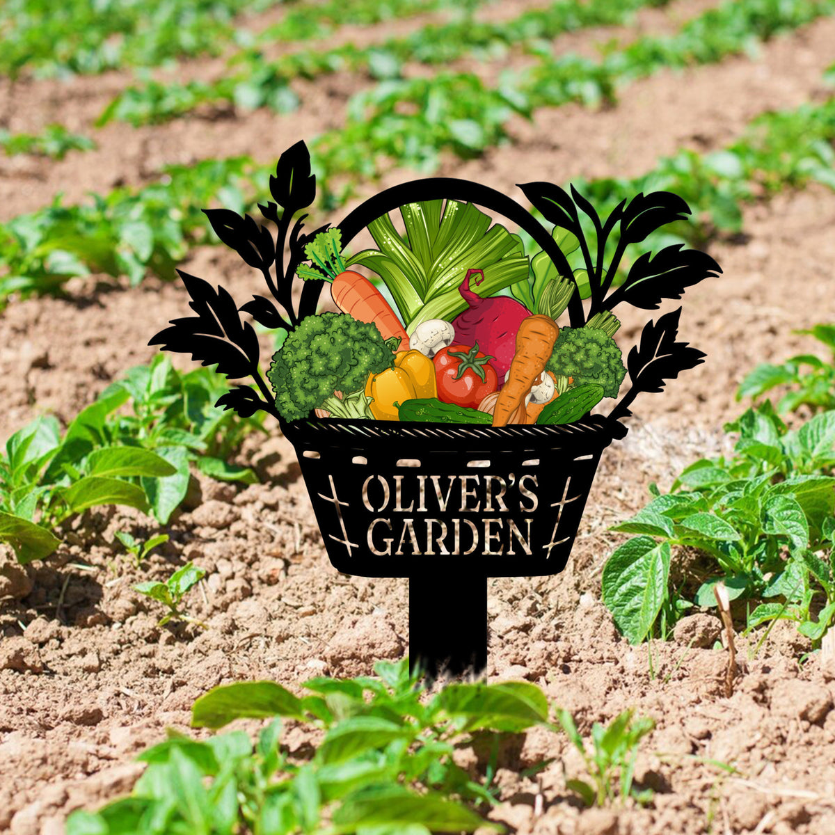 Custom Vegetables Garden Sign, Vegetables Garden Stake, Metal Yard Art, Vegetable Plot Markers, Gardener Gift, Garden Decor, Mother's Day