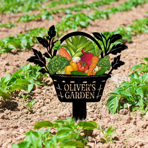 Custom Vegetables Garden Sign, Vegetables Garden Stake, Metal Yard Art, Vegetable Plot Markers, Gardener Gift, Garden Decor, Mother's Day