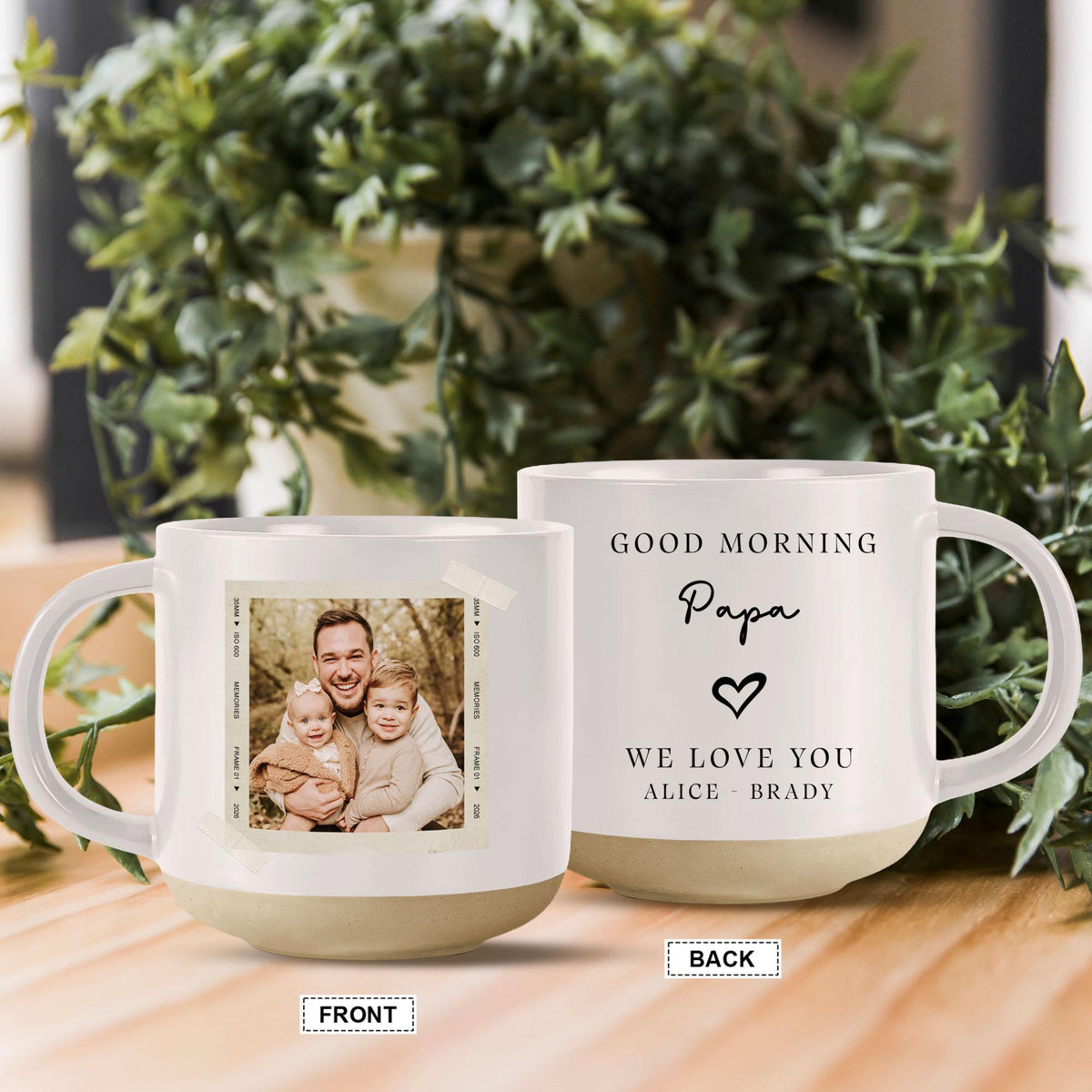 Personalized Coffee Mug With Picture, Good Morning Dad Coffee Mug, Father's Day Gift for Dad, Grandpa Gift, Dad Birthday Gift, New Dad Gift