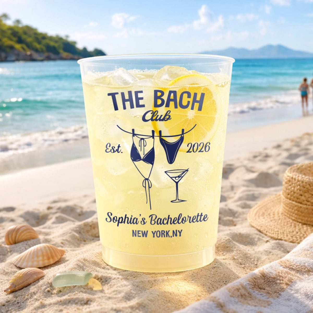 The Bach Club - Personalized Frosted Plastic Cup - Summer Gift For Bestie, Sisters, Friends