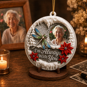 Loved Beyond Words Always Personalized Memorial Sympathy Gifts  - Real 3D Raised Ornament