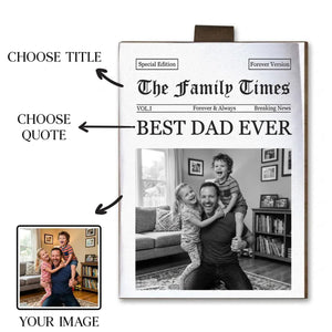 Father's Day Gifts, The Dad Times Drive Safe, Daddy We Love You - Personalized Car Visor Clip