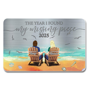 The Year I Found My Missing Piece - Personalized Wallet Insert Card - Gift For Couples