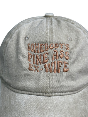 Customized EMBROIDERED Funny Divorce Hat, Somebody's Fine Ass Ex Wife Women's SnapBack Trucker Hat -Divorce Gift, Funny Divorce Gift For Her