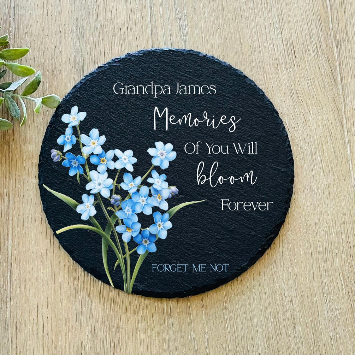 May the Winds of Heaven Blow Softly, Sympathy Gift, Slate Grave Marker, Keepsake, Remembrance, Bereavement Gift, Loss of a Loved One