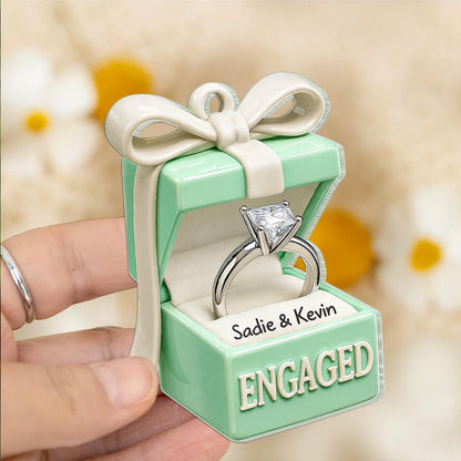 Personalized Engagement Gift, Custom Engaged Ornament, Future Mrs, Future Mr Ornament, Christmas Couples Gift, Anniversary Gift For Couples