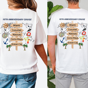 Custom Family Cruise Vacation Shirt, Custom Cruise Destinations Matching Shirt, Personalized Family Christmas Cruise, Adventure Traveler