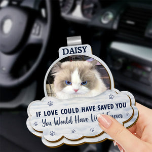 Custom Photo I Will Carry You With Me - Personalized Custom Shaped Car Visor Clip