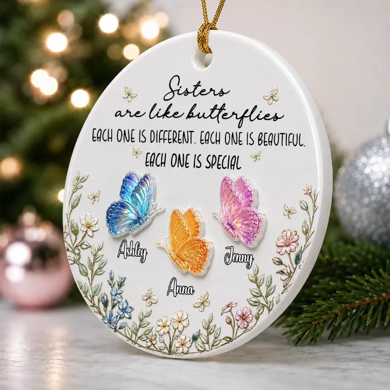 You Make Life Softer Besties Forever Linked Together Ornament - Real 3D Raised Ornament