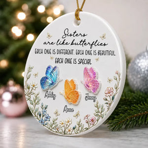 You Make Life Softer Besties Forever Linked Together Ornament - Real 3D Raised Ornament