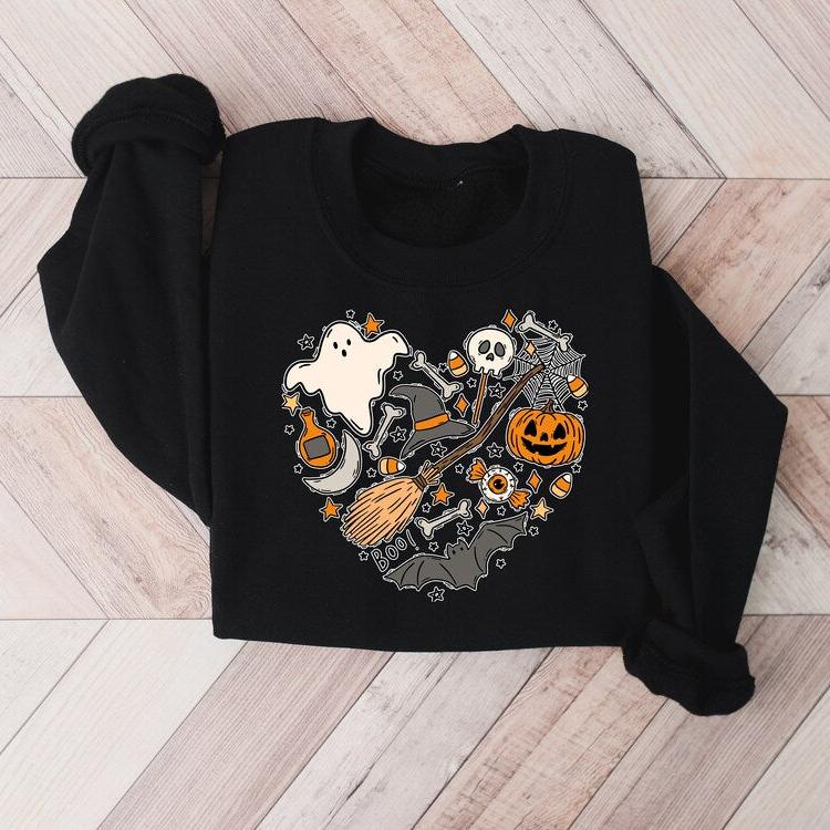 Halloween Doodles Hearth Sweatshirt Hoodie T-Shirt 5.jpg