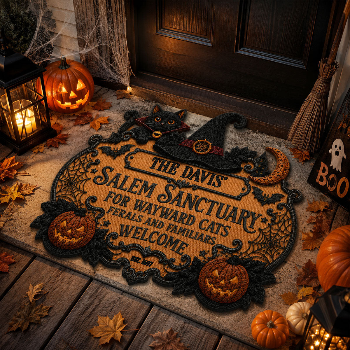 Salem Sanctuary For Wayward Cats Ferals - Personalized Custom Shaped Doormat