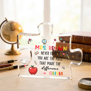 Never Forget You Made The Piece - Personalized Acrylic Block