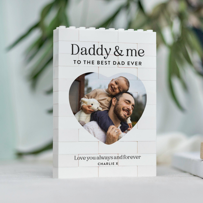 Daddy And Me Gift, Personalised Dad Photo Keepsake, Fathers Day Present From Kids, Best Dad Ever Birthday Gift, New Dad Photo Block