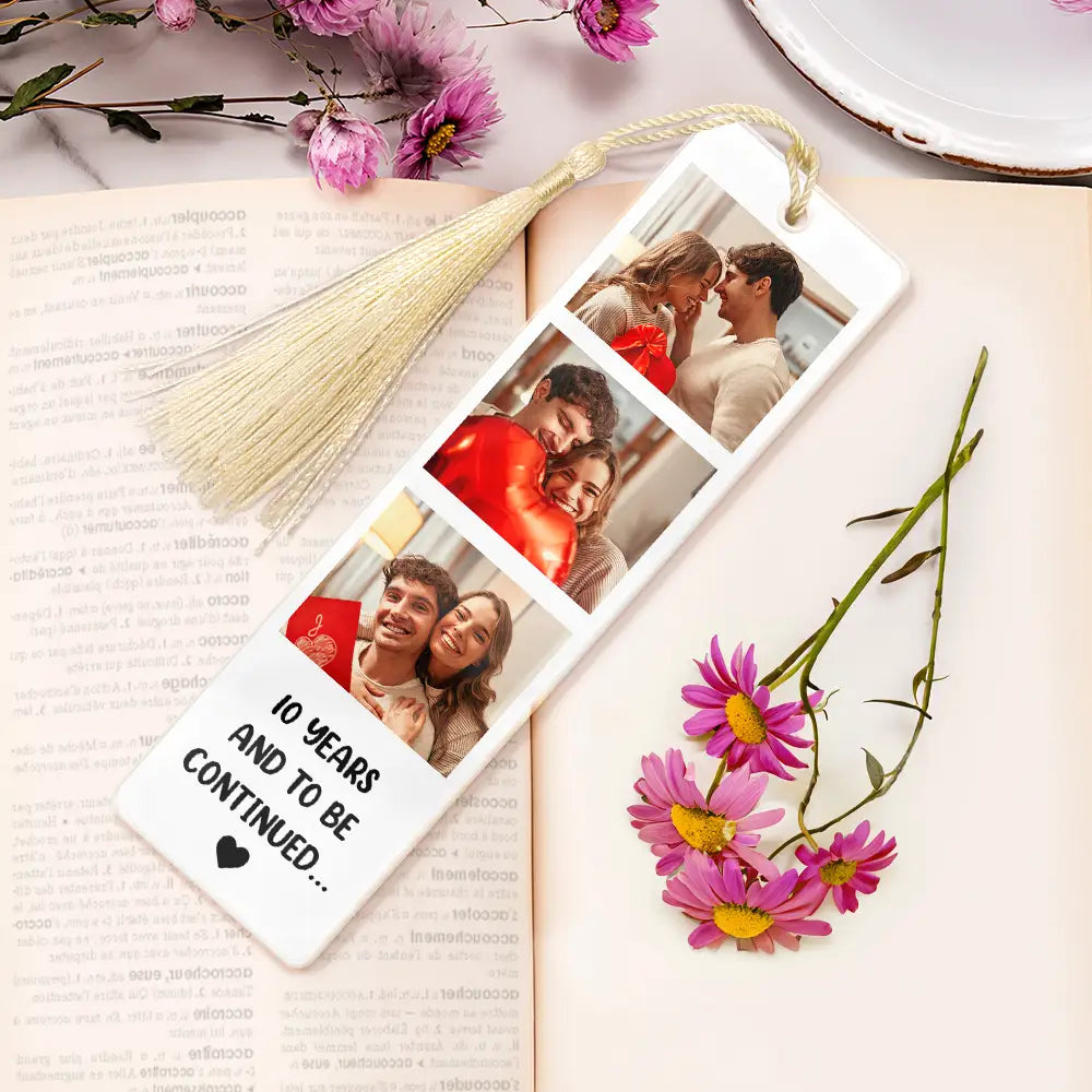 Custom 3 Photos Book Lovers - Personalized Acrylic Bookmark - Gift For Couple, Family, Bestie