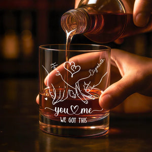 A Little Reminder For You - Personalized Whiskey Glass - Anniversary Gift, Valentine's Day Gift For Couple