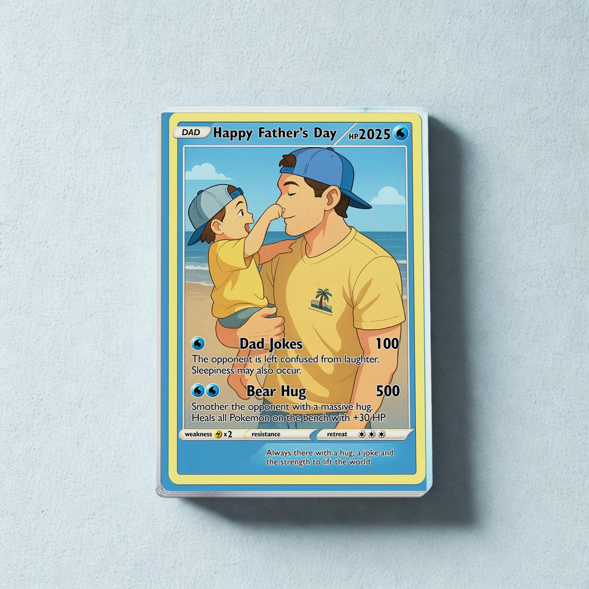 Personalized Father's Day Card Acrylic Block Plaque, Father's Day Gift from Daughter Son, Husband Card, Gift For Dad, Father's Day Gifts